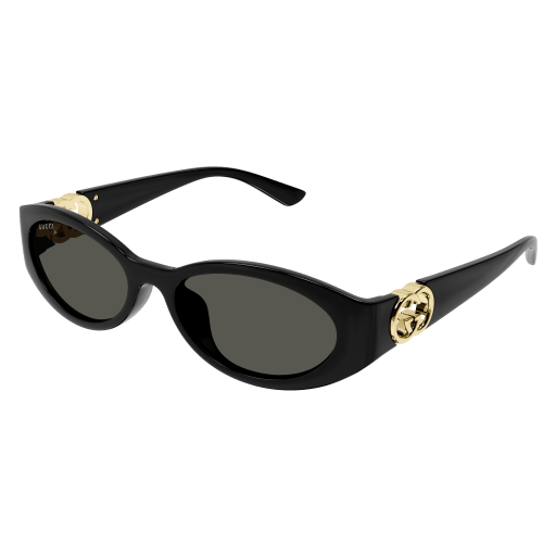Gucci GG1662SA 001 Solbriller – Sort/Gull