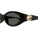 Gucci GG1662SA 001 Solbriller – Sort/Gull