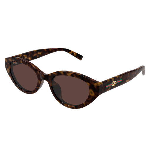 Gucci GG2105SA 002 Solbriller – Havana med Gull Detaljer