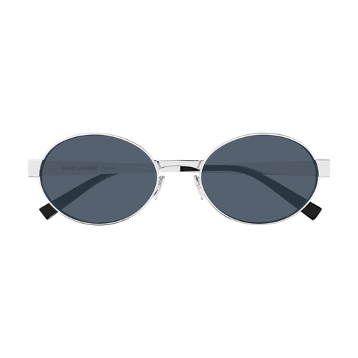 Saint Laurent SL 692 006 Solbriller – Sølv med Blå Glass