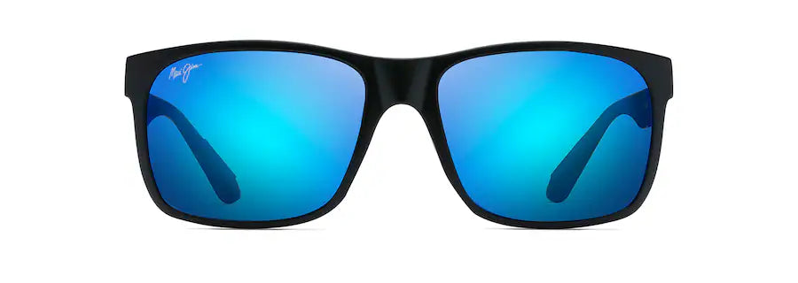 Maui Jim Red Sands B432-2M / MJ0432S-003 – Matte Black med Blue Hawaii Polarized