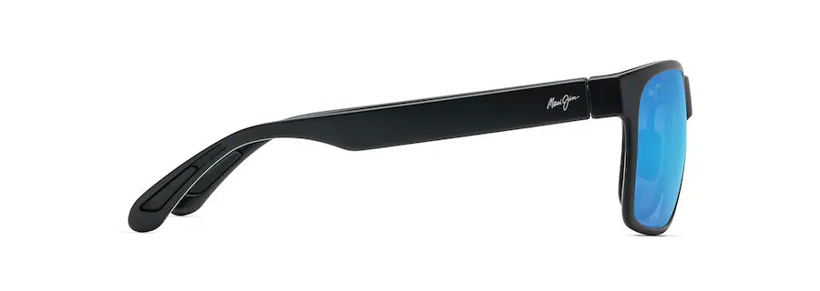 Maui Jim Red Sands B432-2M / MJ0432S-003 – Matte Black med Blue Hawaii Polarized