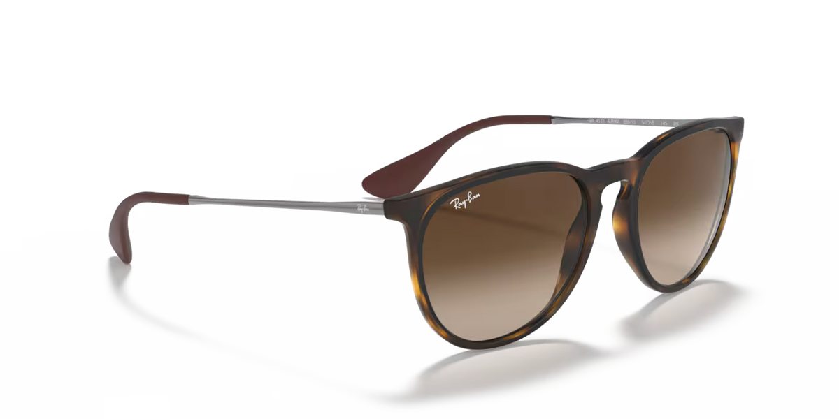 Ray-Ban Erika Classic RB4171 865/13 – Matte Havana med Brown Gradient