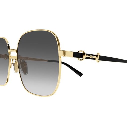 Gucci GG2053S 001 Solbriller – Gull & Sort med Grå Gradientglass