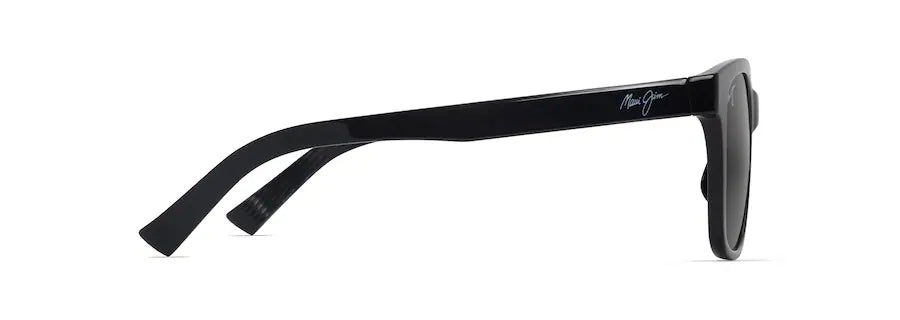Maui Jim ʻŌwelo 346-02 / MJ0346SA-001 – Shiny Black med Neutral Grey