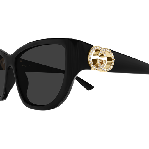 Gucci GG2122S 002 Solbriller – Sort Cat-Eye