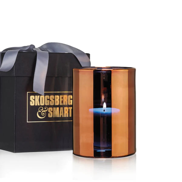 Skogsberg & Smart Hurricane Lamp Medium Bronse – Eksklusiv Lyslykt i Munnblåst Glass