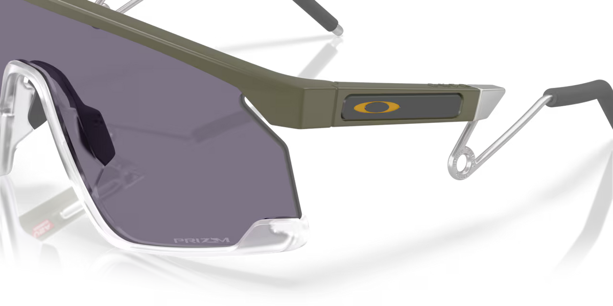 Oakley BXTR Metal OO9237-12 Solbriller – Matte Grey/ green Ink/Vintage Gold med Prizm Black