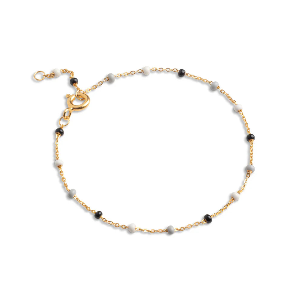Enamel Copenhagen - Lola armbånd Salt`n`Pepper