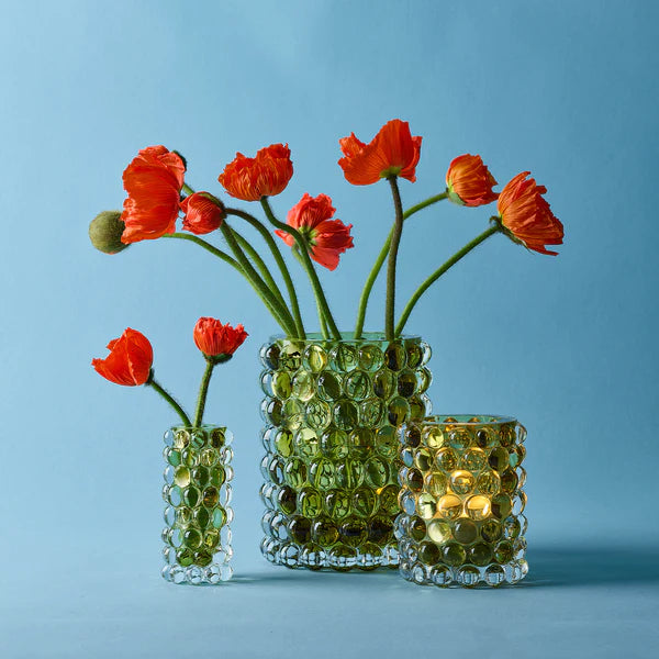 Skogsberg & Smart Hurricane Lamp Boule Medium Olive – Eksklusiv Lyslykt i Munnblåst Glass