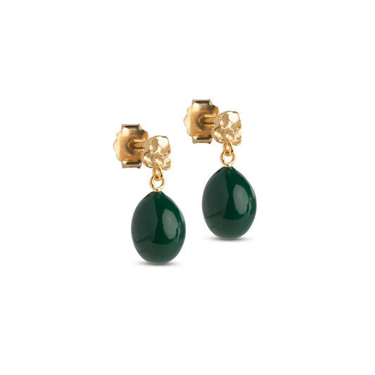 Enamel Copenhagen - Poe studs Petrolgrønn