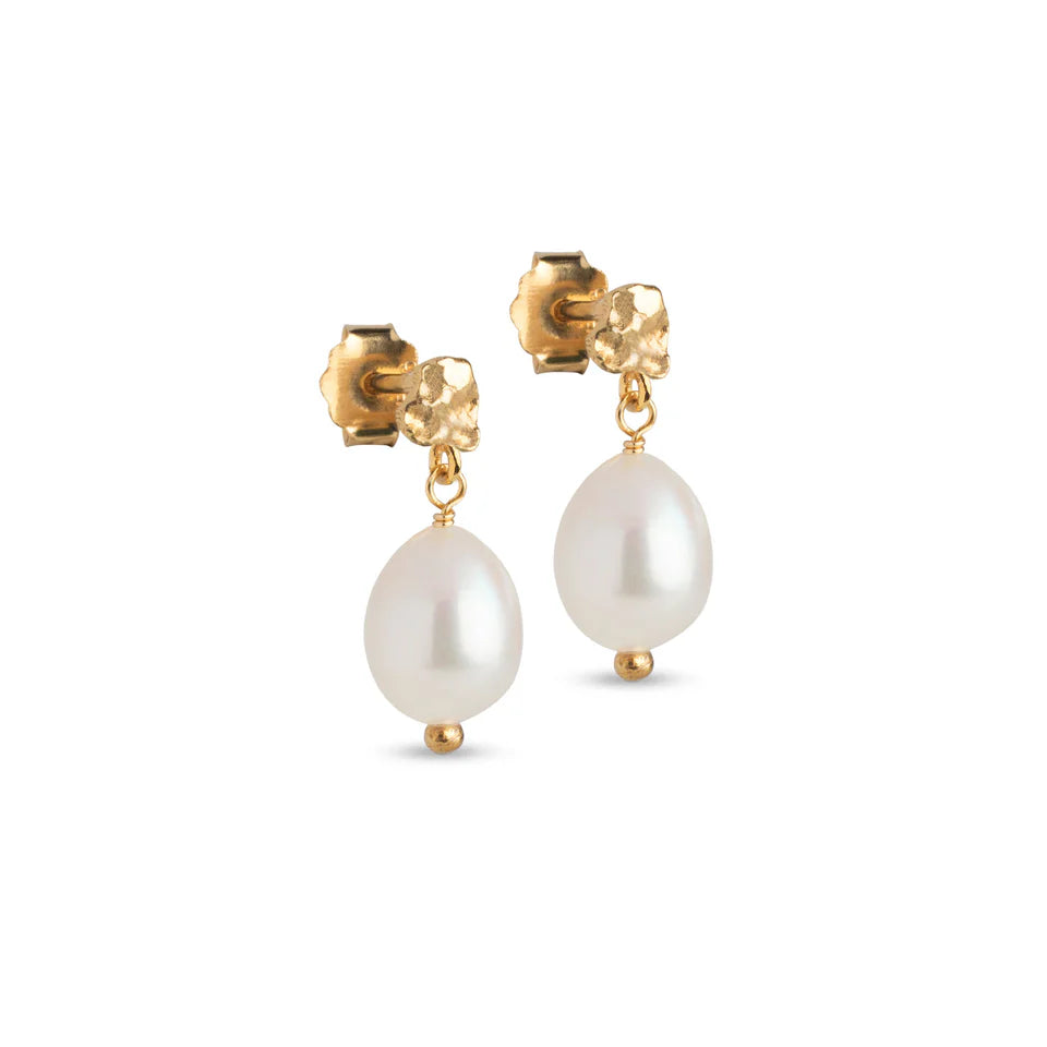 Enamel Copenhagen - Poe studs Pearl