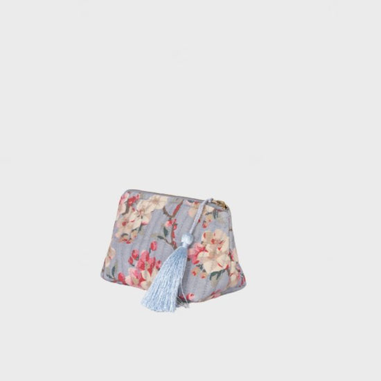 Makeup Bag Cotton Autumn Flowers