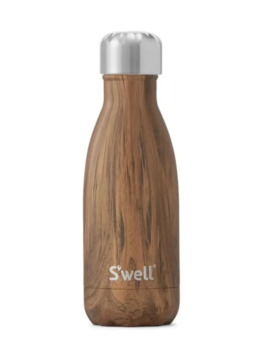 Swell termoflaske i den nette størrelsen 260ml. Perfekt for barna. Flasken har teakmønster.