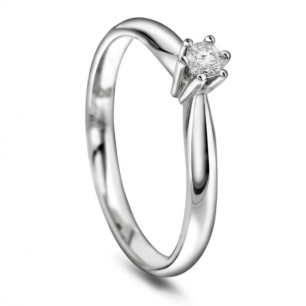 Ingrid ring hvg m/dia 0,15ct W/SI