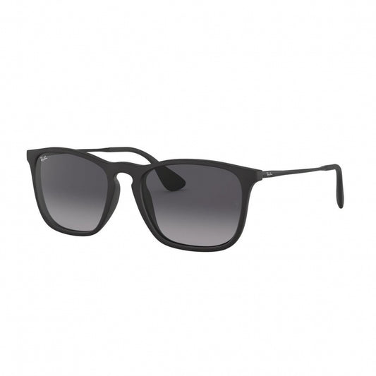 Ray-Ban Chris RB4187 622/8G – Matte Rubber Black med Grey Gradient