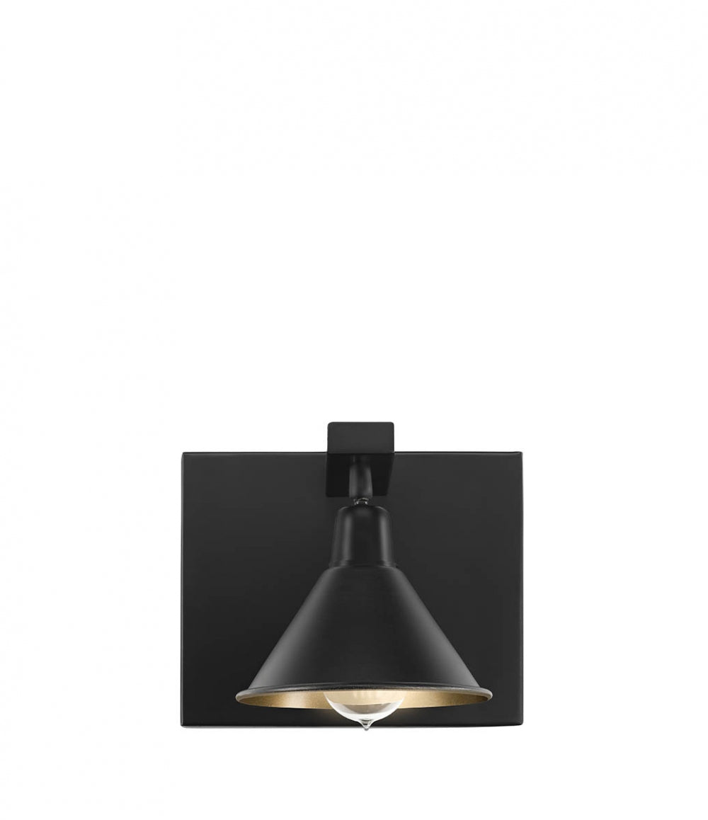 Anzio vegglampe fra Artwood, er en stilren og klassisk lampe som gir et behagelig lys. Gullfarget inne i lampeskjermen.