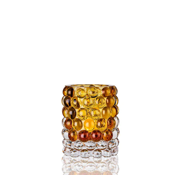 Skogsberg & Smart Hurricane Lamp Boule Medium – Amber | Eksklusiv Lyslykt i Munnblåst Glass