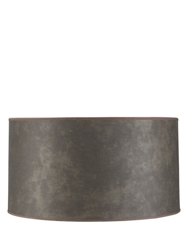 Artwood- cylinder shade leather small- taupe.