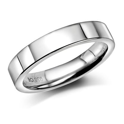 MOMENTS- FORLOVELSES-OG GIFTERINGER 4,0 mm  sølv