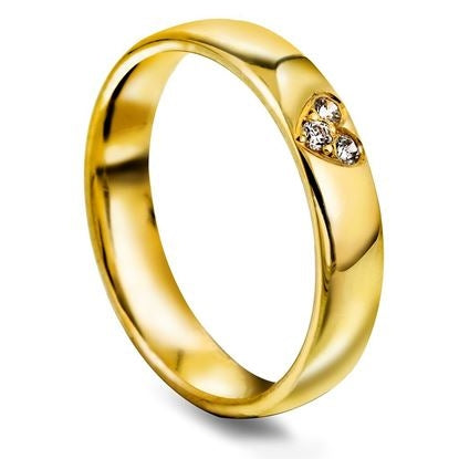 MOMENTS- FORLOVELSES-OG GIFTERINGER 4,0 mm  0,06 ct W SI