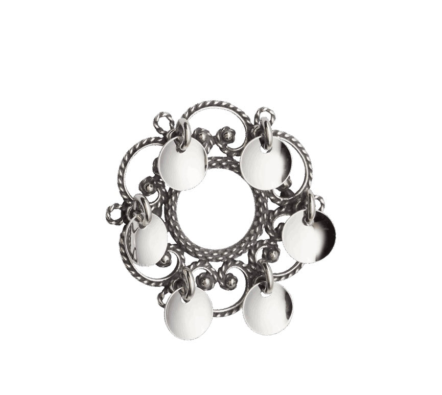 Sylvsmidja Barnesølje 31 mm Oksidert Sølv – Art.nr. 435100
